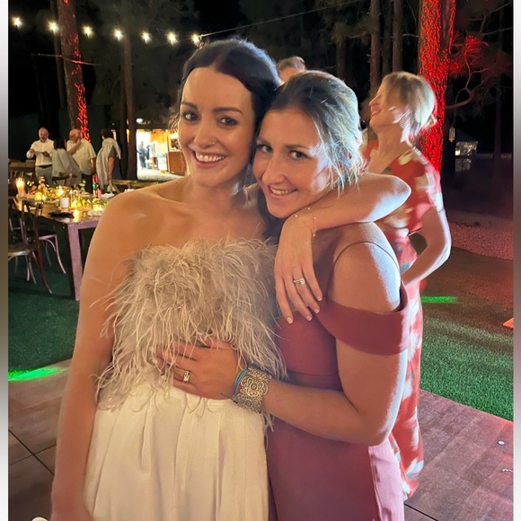 Lamarque Zaina Top in Dusty Rose Crop Top. Worn once! - Picture 4 of 4